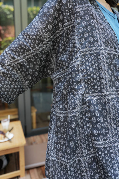 MZ798 PATCHWORK PRINTING KIMONO