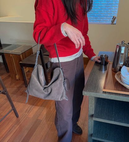 MZ764 ITALIAN LEATHER HANDMADE SHOULDER BAG