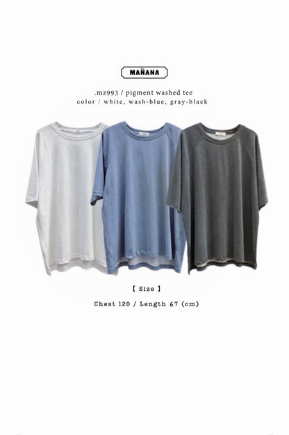MZ993 PIGMENT WASHED TEE