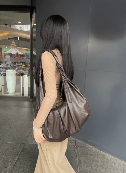 MATIN KIM TWIST HANDLE HOBO BAG