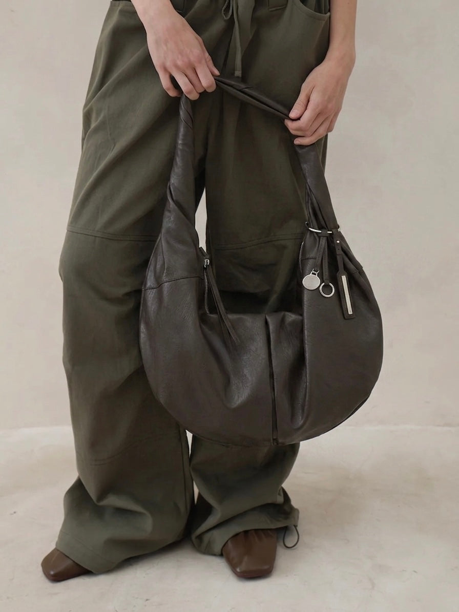 MATIN KIM TWIST HANDLE HOBO BAG