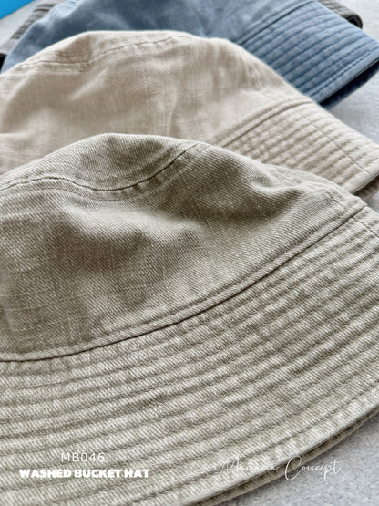 MB046 WASHED BUCKET HAT