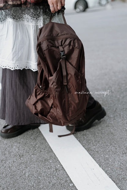 COCA POCKETABLE VERTICAL ZIPPER BACKPACK