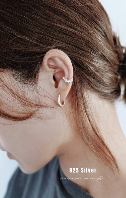 MB042 SILVER 925 EARRINGS〔 L'Heure Bleue 〕