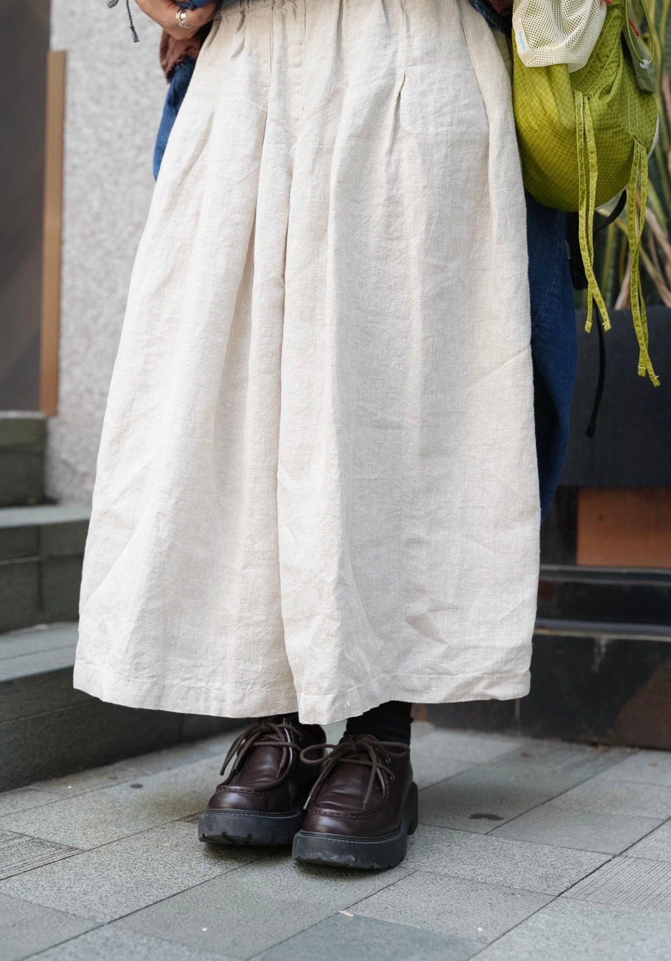 MZ997 LIGHT-WEIGHT LINEN CULOTTES