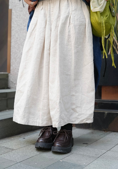 MZ997 LIGHT-WEIGHT LINEN CULOTTES
