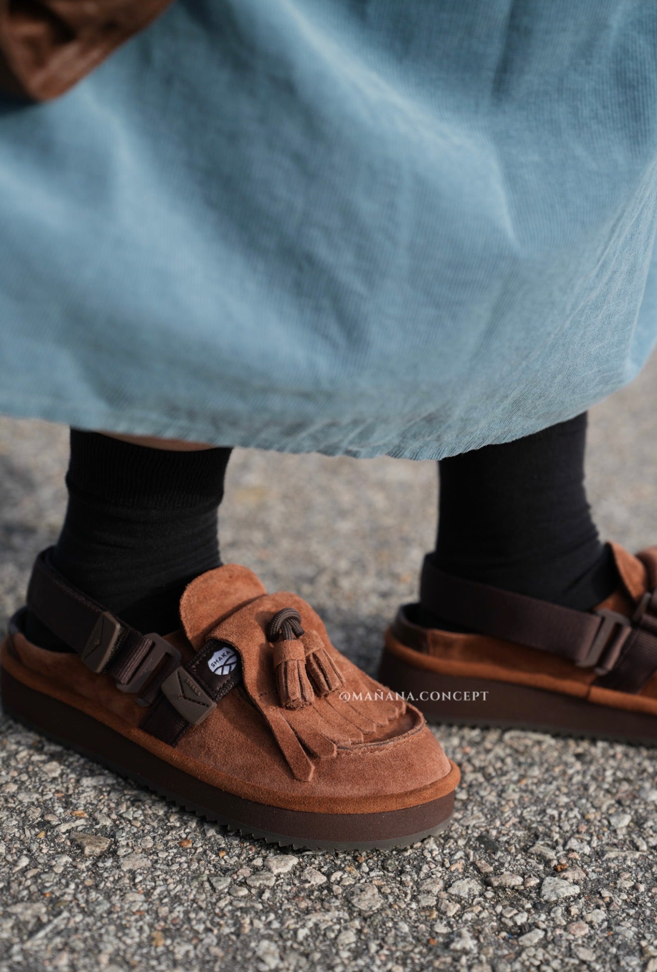 SHAKA - MOC MULE TASSEL SUEDE