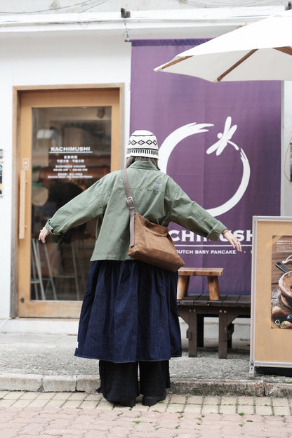 MZ847 LEATHER SQUARE TOTE BAG / 5 COLORS