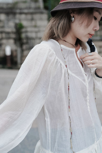 NA480 VINTAGE BOHO LONG NECKLACE