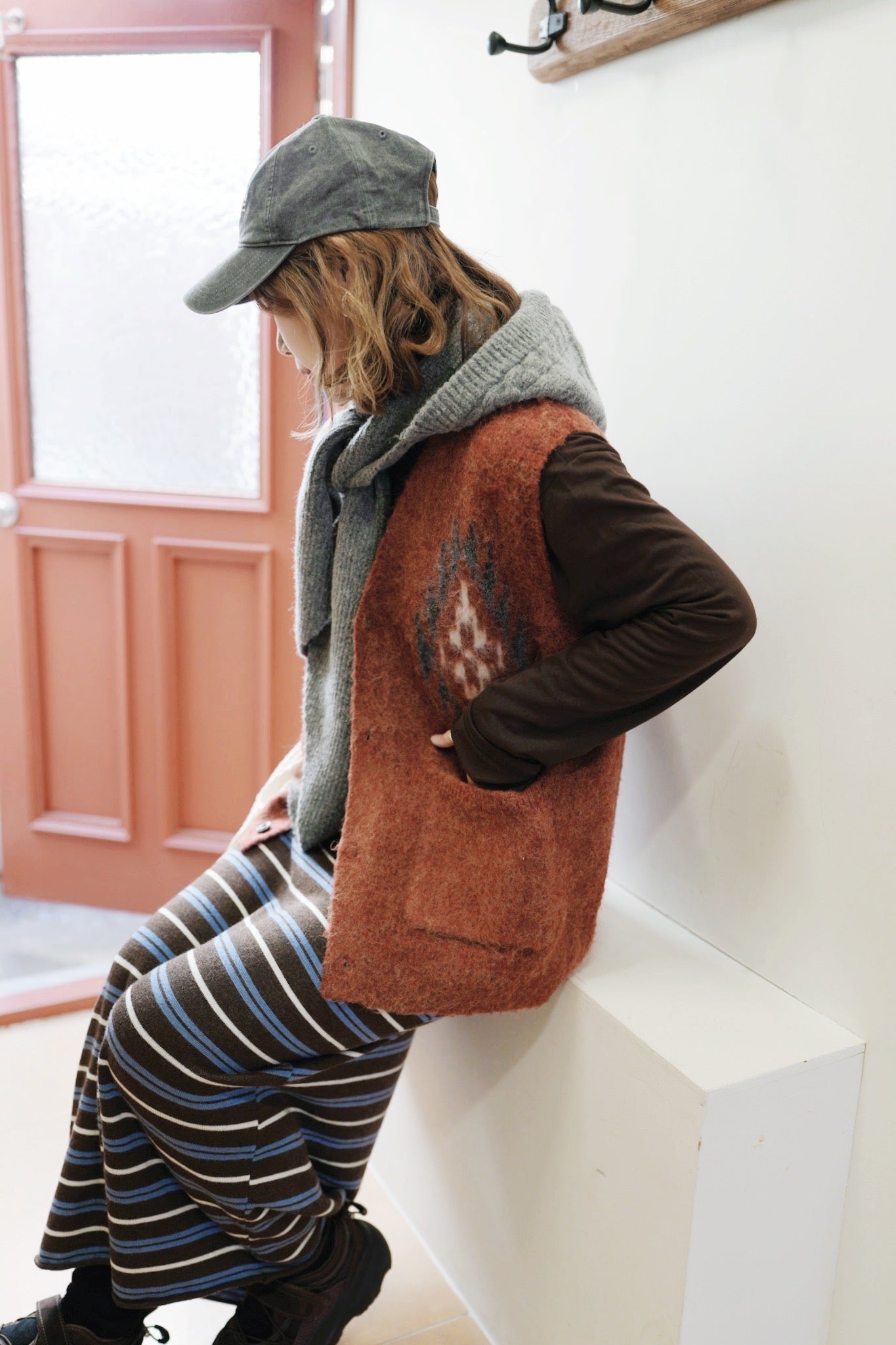 MZ914 KND CHIMAYO BRUSHED KNIT VEST