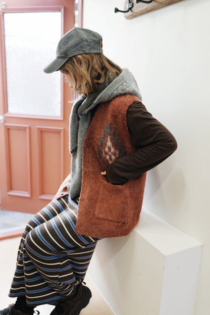 MZ914 KND CHIMAYO BRUSHED KNIT VEST