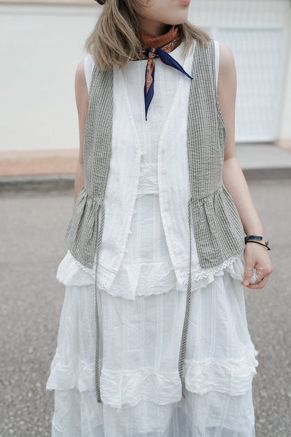 MZ994 2IN1 LACE VEST TOP