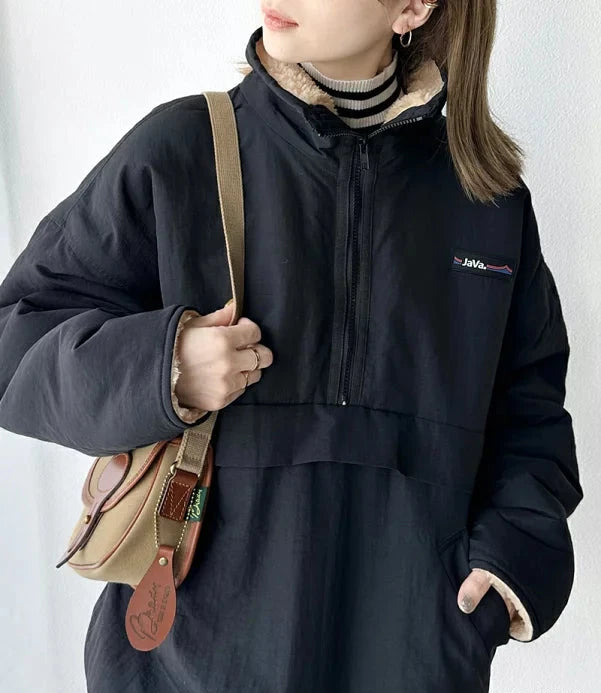 NA460 REVERSIBLE HALF ZIP BOA BLOUSON