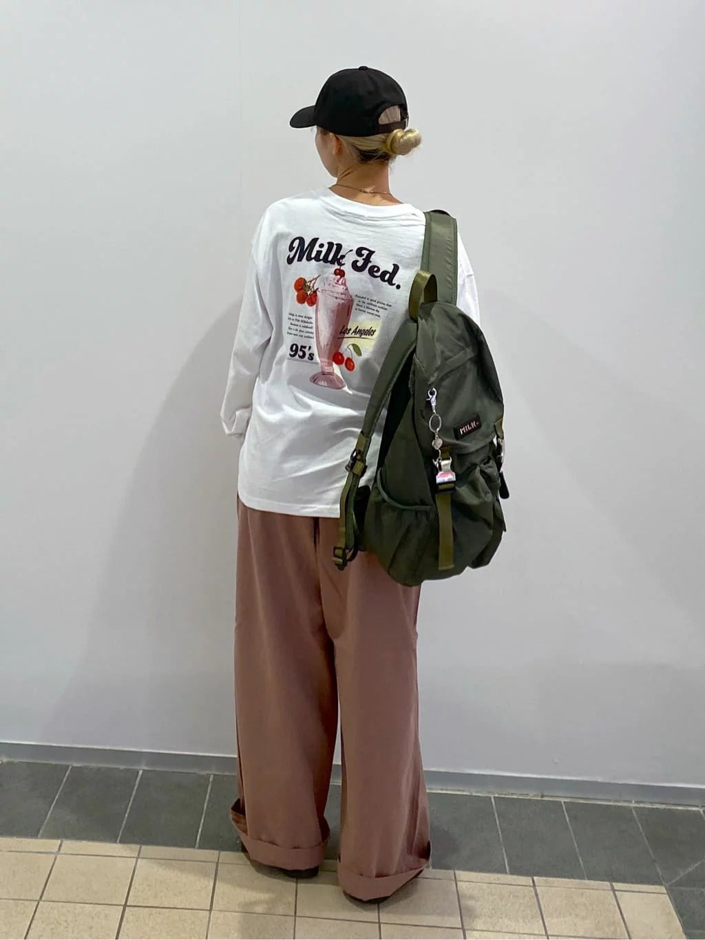 CA597 MILKFED. LOGO PLATE BACKPACK