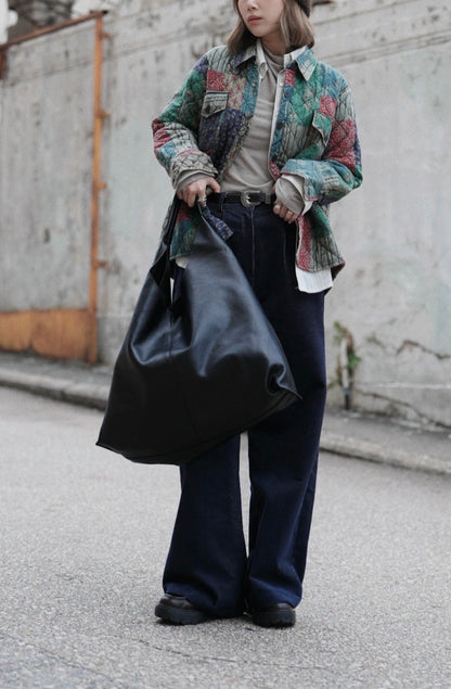 MZ861 ELASTIC WAIST CORDUROY PANTS