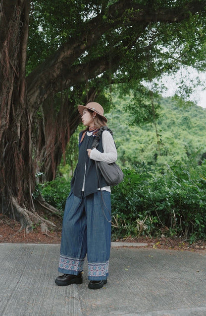 CA659 2WAY GAUZE VEST TOP