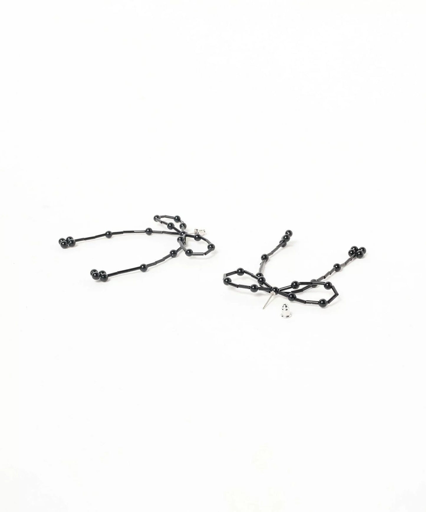 【67折】BEAMS BEAD RIBBON EARRINGS