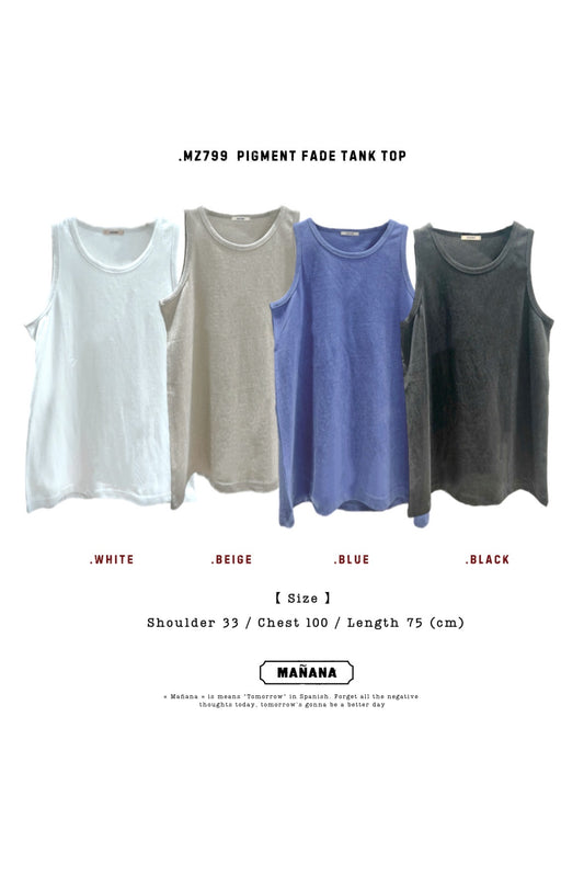 MZ799 PIGMENT FADE TANK TOP