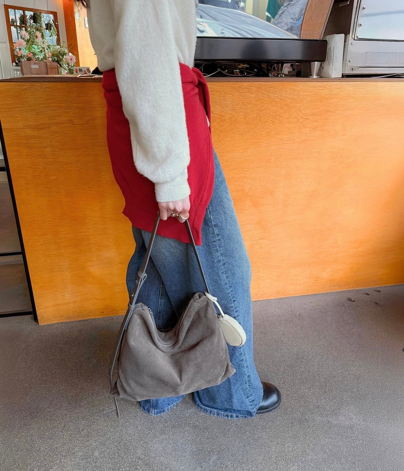 MZ764 ITALIAN LEATHER HANDMADE SHOULDER BAG