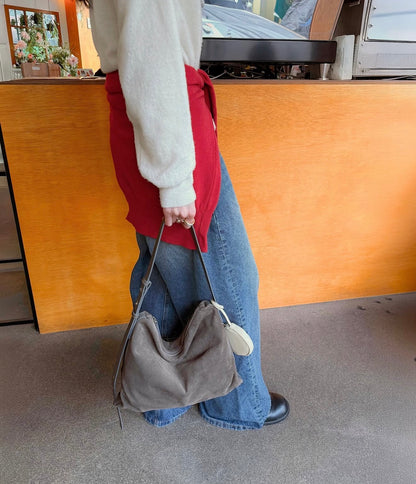 MZ764 ITALIAN LEATHER HANDMADE SHOULDER BAG