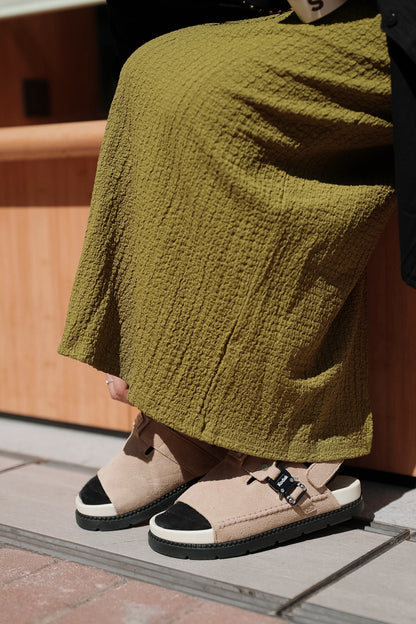 MB034 CRINKLE PENCIL SKIRT