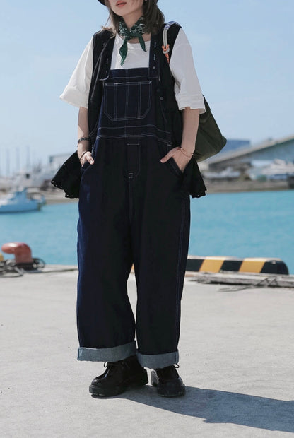 CA922 DENIM JUMPER PANTS
