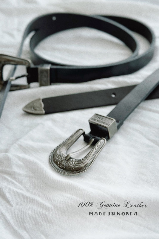 MZ627 Genuine Leather Lace Belt