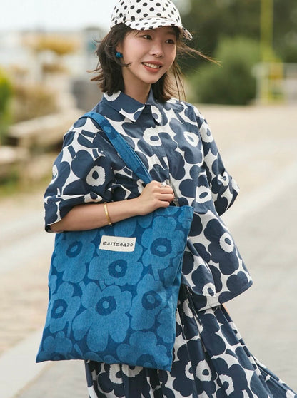 MARIMEKKO - KIOSKI VANKKA DENIM UNIKKO BAG 41X44CM
