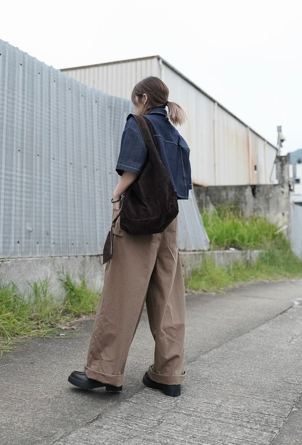 MZ934 SAINT SUEDE BAG WITH COINS BAG