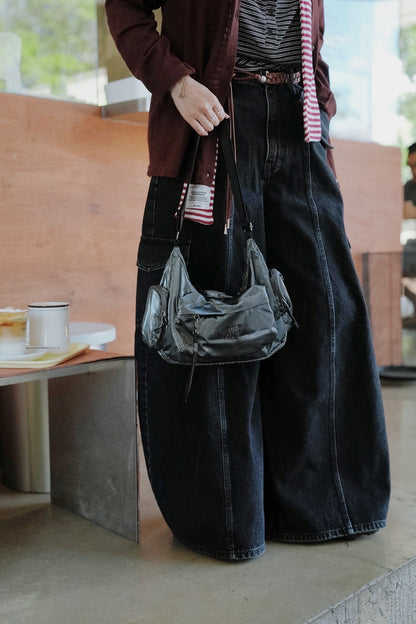 MB063 LOOSE FIT CARGO DENIM JEANS
