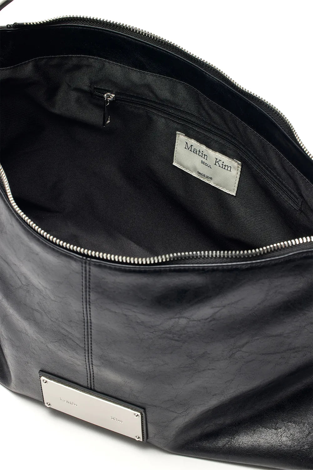 ❗️斷貨王❗️MATIN KIM SIDE ZIPPER SHOULDER BAG - BLACK/GREY/DK BROWN