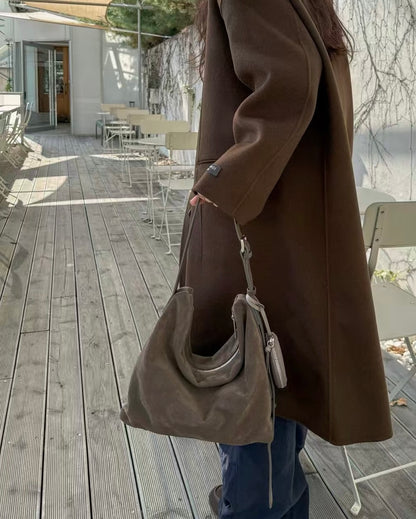 MZ951 ITALIAN HANDMADE LEATHER BOXY HOBO BAG / *9色