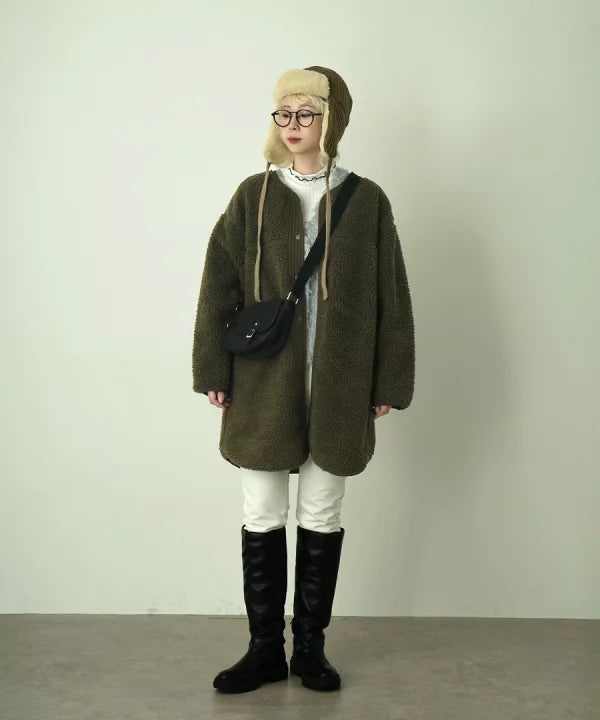 NA424 BOA FLEECE HALF COAT