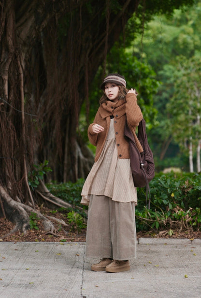 MZ905 1+1 WOOL CARDIGAN SET