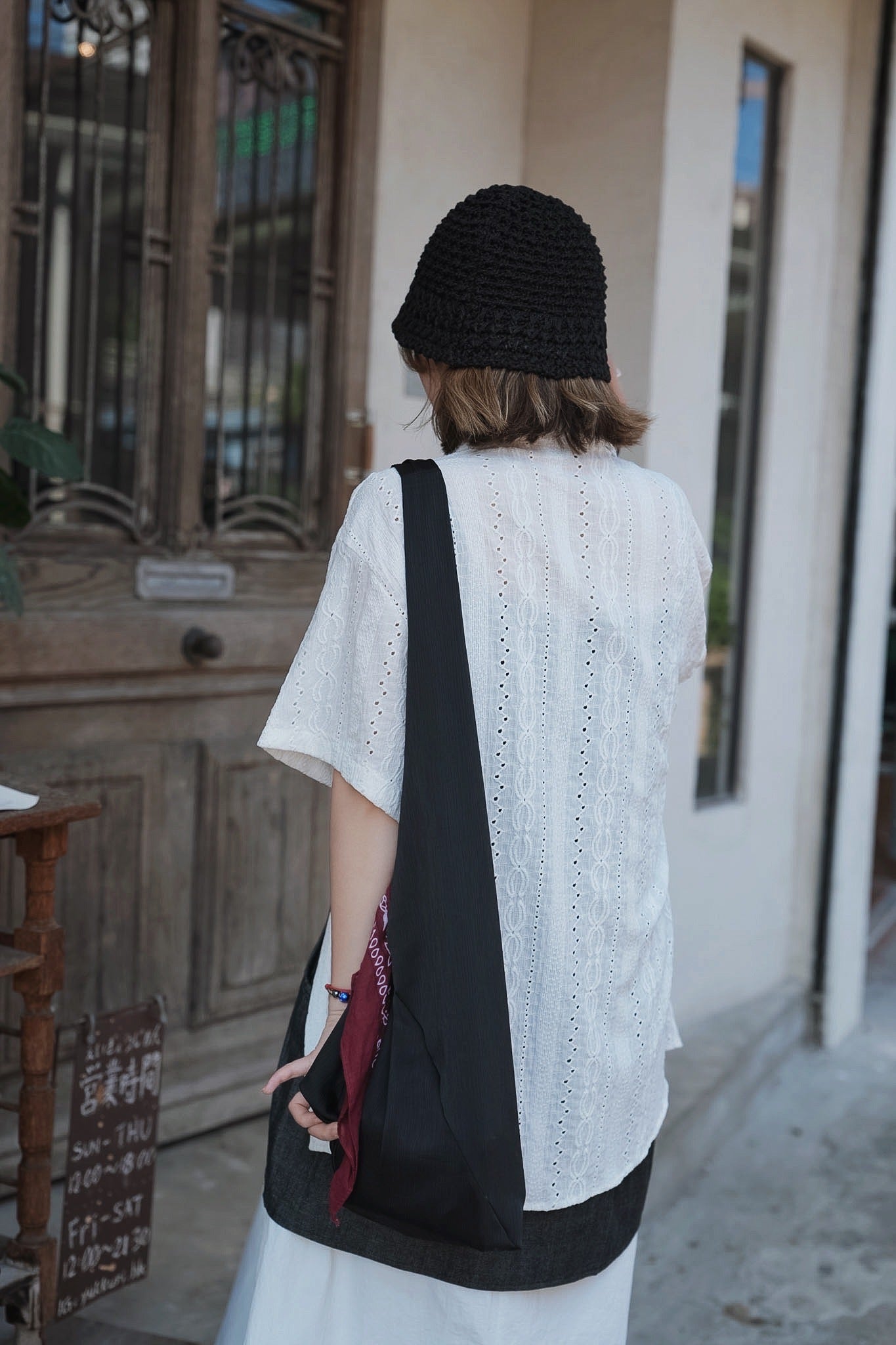 MB036 EMBROIDERED LACE SHIRT