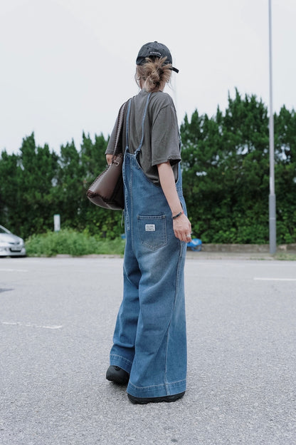 MB007 BAGGY DENIM OVERALL