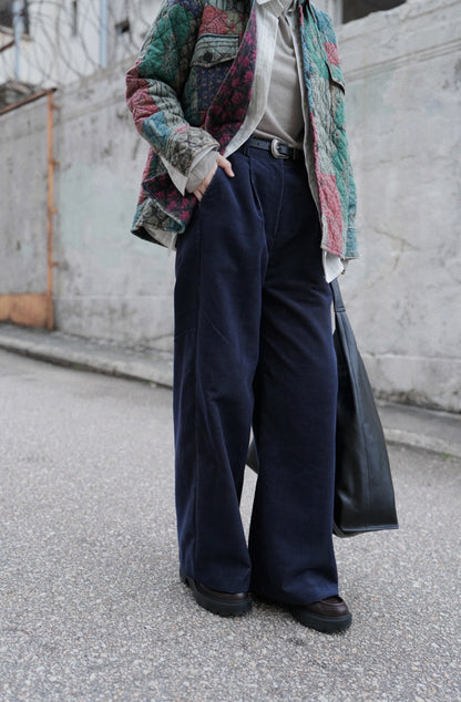 MZ861 ELASTIC WAIST CORDUROY PANTS