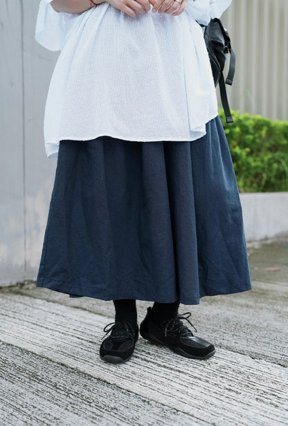 MB011 PLEATED LINEN CULOTTES