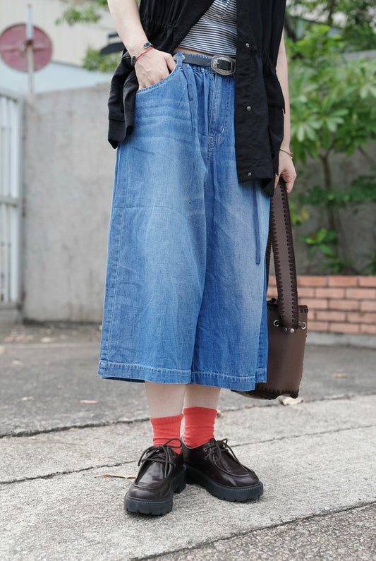 CB123 LIGHT WEIGHT RELAXED FIT BERMUDA DENIM SHORTS