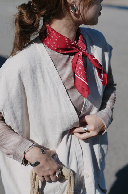 NA455 POLO RALPH LAUERN PAISLEY SCARF 🇯🇵 Made in Japan