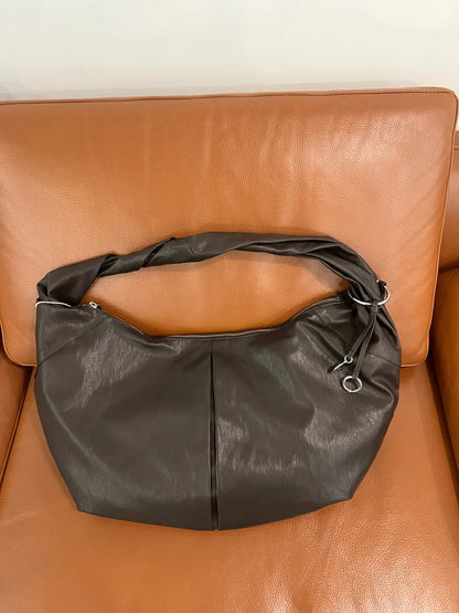 MATIN KIM TWIST HANDLE HOBO BAG