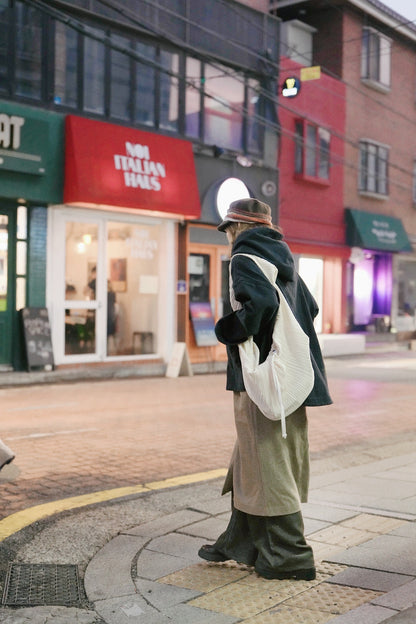 MZ923 HERRINGBONE WOOL SKIRT