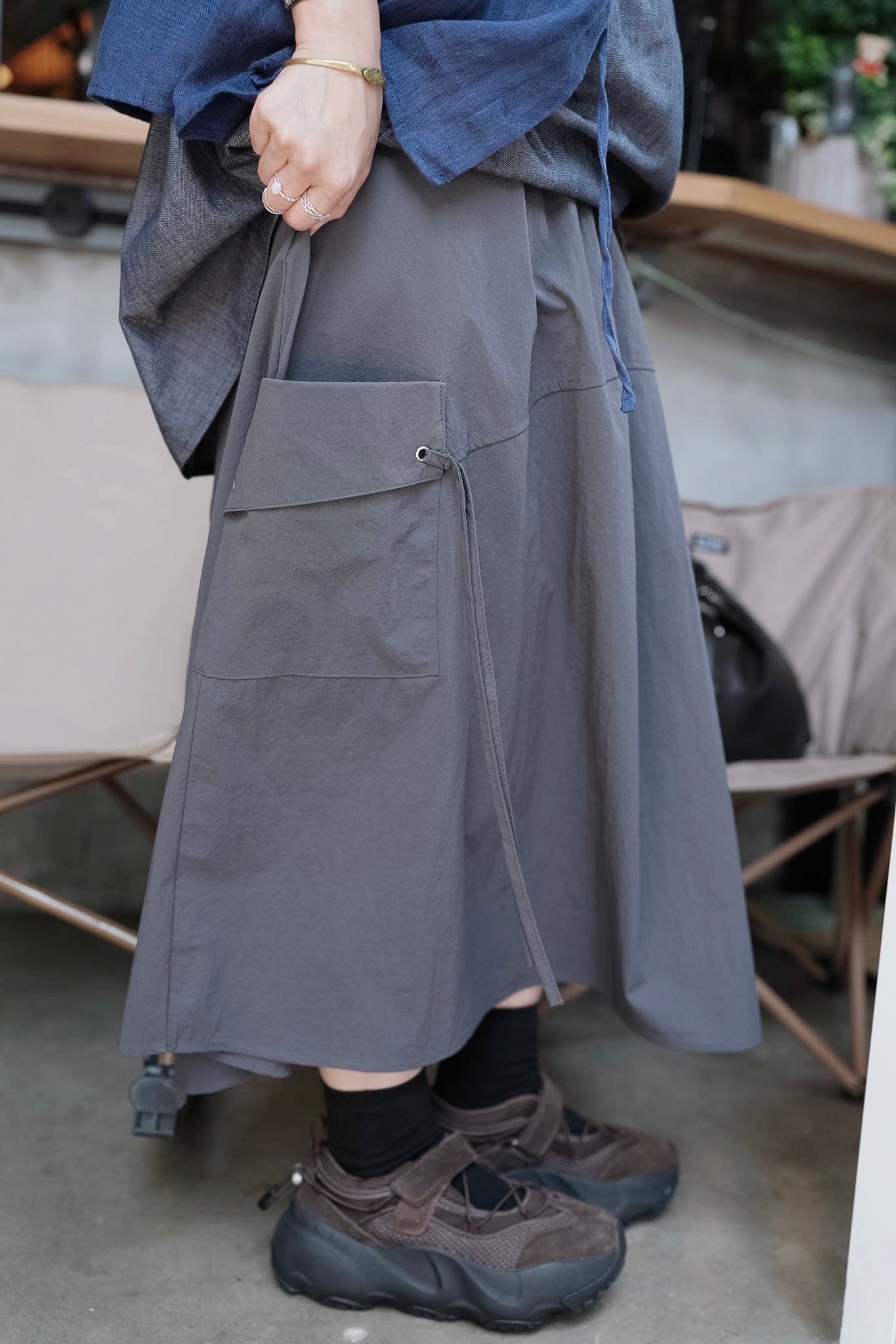 MB032 NYLON POCKET SKIRT