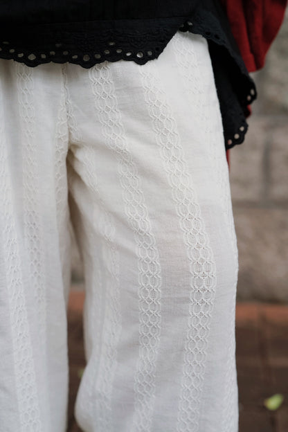 CB139 CORDED EMBROIDERY PANTS