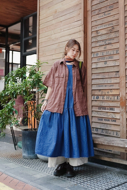 MZ991 RAYON PLAID SHIRT