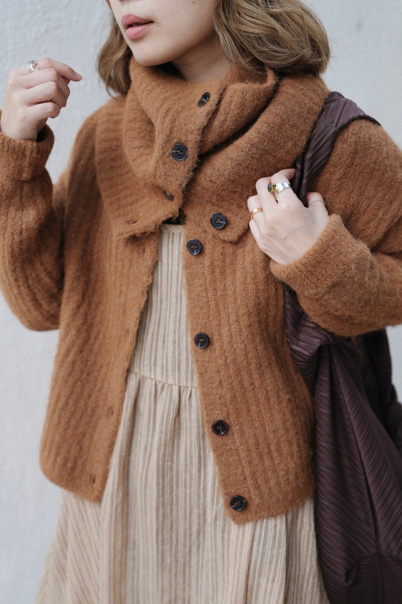 MZ905 1+1 WOOL CARDIGAN SET