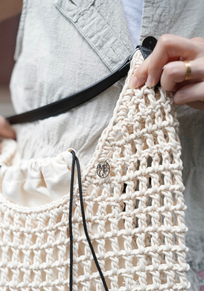 MARITHÉ FRANҪOIS GIRBAUD - MACRAME HOBO BAG 【📣7折中】
