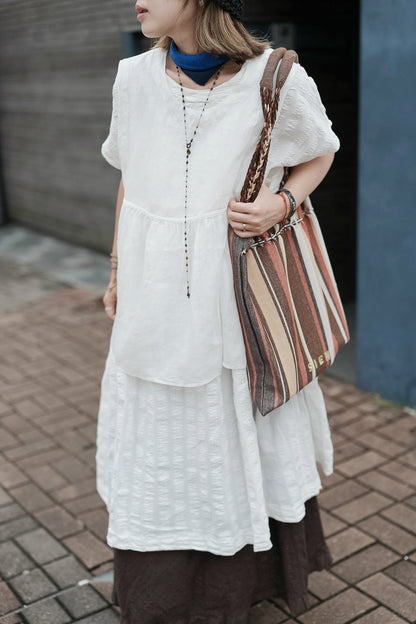 CB145 ROUND NECK SHEER TOP