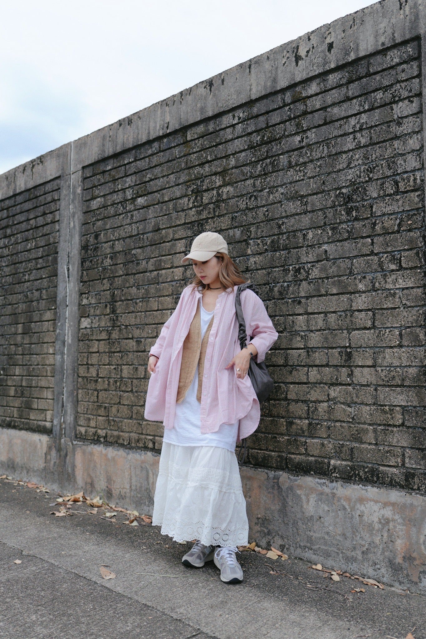 MZ611 LINEN STRIPED WORK VEST