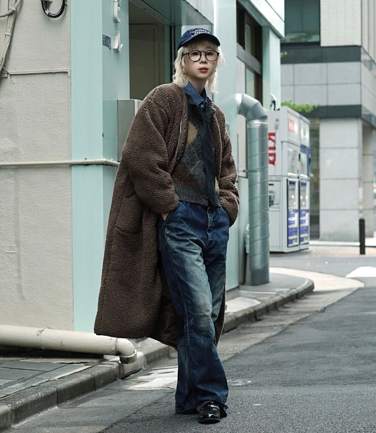 NA423 BOA FLEECE LONG COAT